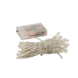 Lumineuse interieur à batterie, guirlande lumineuse Noël 100 LED, couleur blanc chaud (7 m)