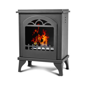 Didone - Cheminée au bioéthanol de sol freestanding, style vintage, dimensions 40x25xH54 cm