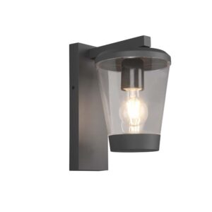 Applique Extérieure Cavado Anthracite avec Diffuseur Transparent IP44 H. 28cm