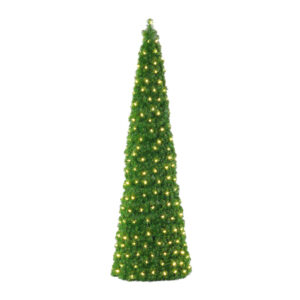 Sugarplum - Sapin de Noël en Cône avec 400 Lumières LED en PVC Ø60x180H cm