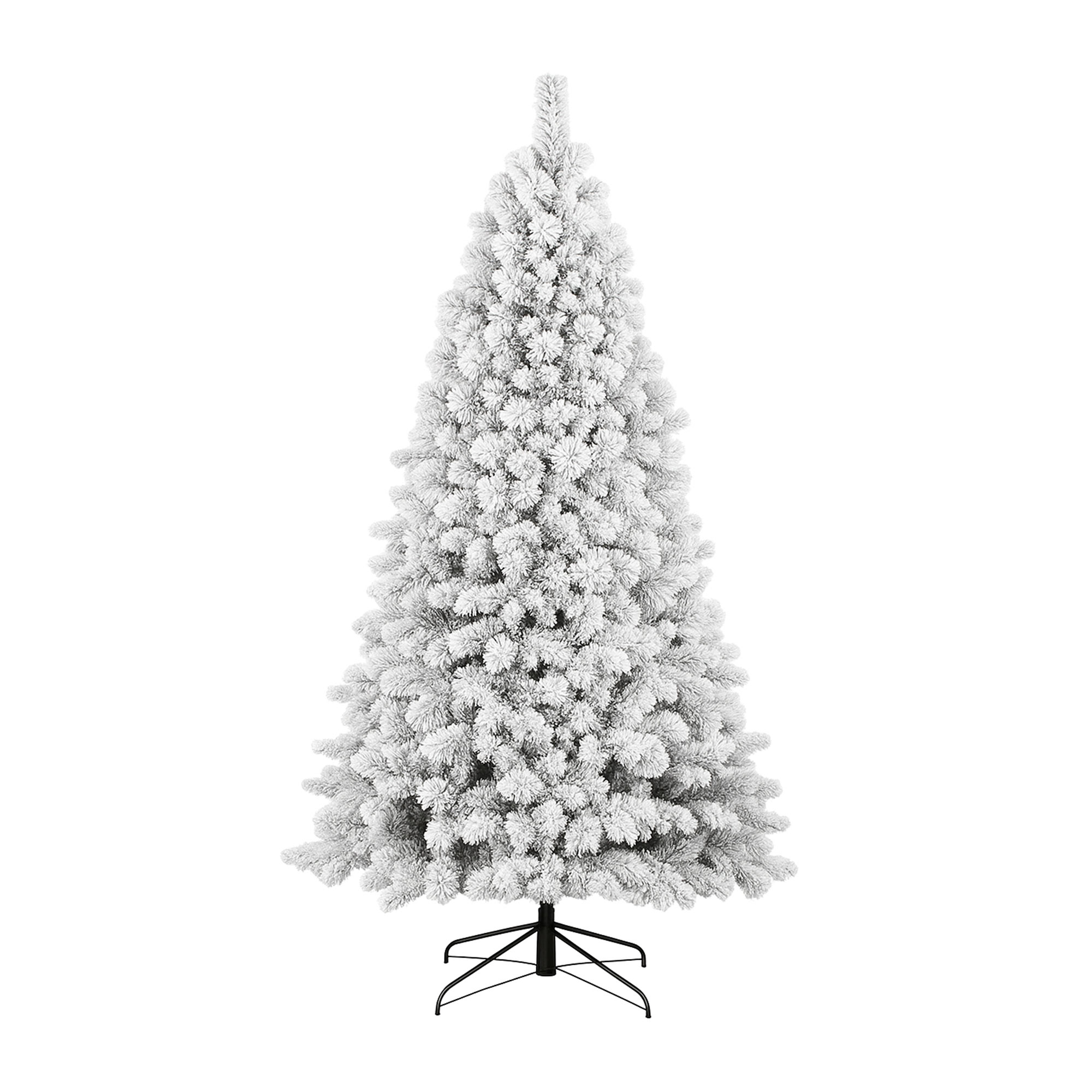 Shinny - Sapin de Noël Enneigé en PE, PVC et PP Ø116x210H cm, 1339 Pointes
