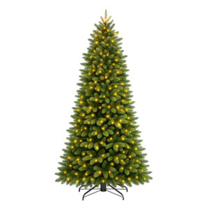 Venus - Sapin de Noël Traditionnel avec 200 Lumières LED en PE et PVC Ø78x150H cm, 647 Pointes