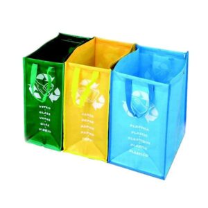 Kit de sacs pour le tri sélectif (sacs pour papier/verre/plastique)