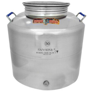 SANSONE - Conteneurs pour Huile en acier inoxydable - 50 Lt