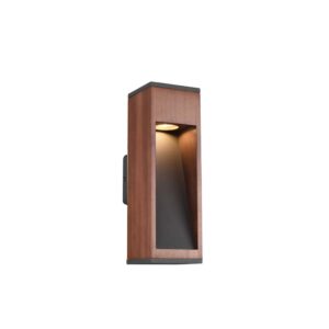 Applique de jardin en bois naturel H. 40 cm IP54