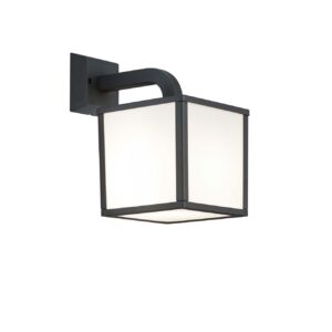 Cubango Applique LED Diffuseur Carré Anthracite 28X18