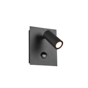 Projecteur LED orientable Tunga anthracite extérieur avec capteur H. 12cm IP54