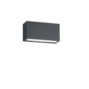 Applique Trent 2 Led Anthracite Biemission L.14 X H.7