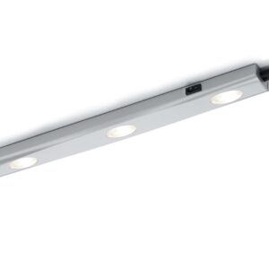 Aragon Réglette LED en aluminium avec 3 points de lumière L.40