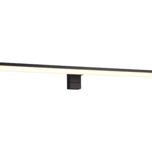 Applique Lino H2O Noir avec possibilité de fixation sur miroir IP44 L. 60cm