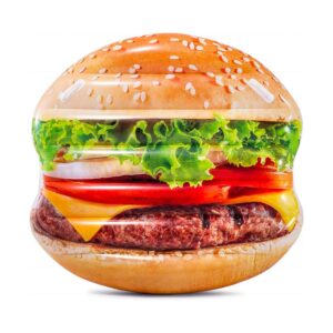 Intex Hamburger - Île gonflable en forme de hamburger 145x142 cm