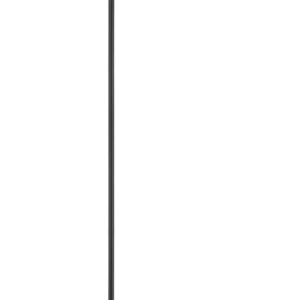 Pure Lampadaire en Métal Couleur Noir avec Boule Blanche H. 150Cm