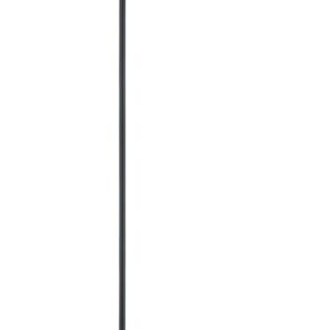 Pure Lampadaire en métal couleur anthracite avec sphère fumée H. 150 cm