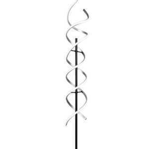 Séquence Lampadaire LED en Métal Aluminium et Noir avec Réglage d'Intensité et de Température de Couleur de Lumière avec Interrupteur Tactile H. 150cm
