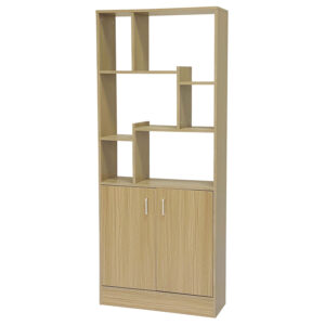Phoenix - Bibliothèque modulaire en bois 70x24xH170 cm