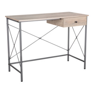 Oscar - Bureau en bois et métal avec tiroir - 100x48x76 cm