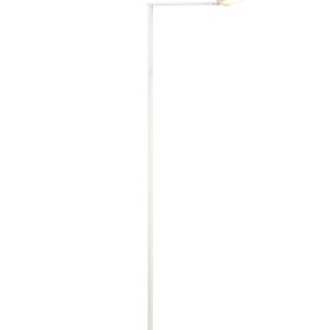 Pavia Lampadaire LED Orientable et Inclinable avec Interrupteur Tactile et Réglage de la Température de Couleur en Métal Blanc H. 131cm