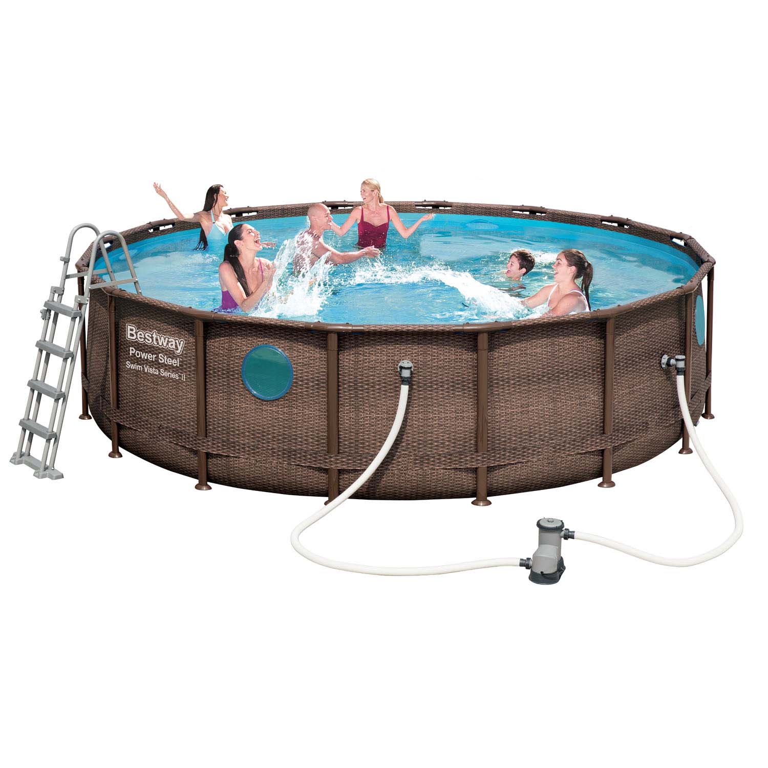 Bestway Piscine hors sol ronde 488x122 cm - Structure Tritech