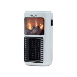 Niklas Plug-In Fuego - Thermoventilateur céramique effet feu vif 400 W
