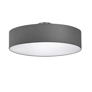 Hôtel Plafonnier Rond Abat-jour Gris Cm50