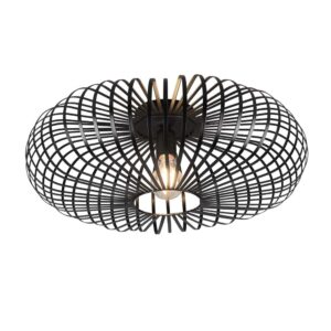 Johann Plafonnier en Métal Ellipse Noir D. 50cm