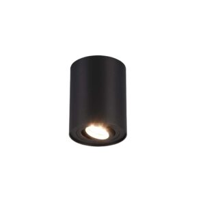 Spot orientable cylindre Cookie noir D. 9,6 cm H. 12,5 cm
