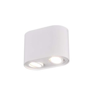 Applique Cylindre 2 Spots Orientables Blanc L. 17,8cm H. 12,5cm