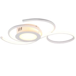 Jive Plafonnier LED Blanc avec Télécommande Multifonction L.50cm