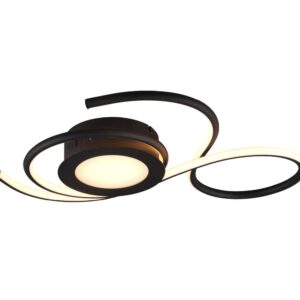 Jive Plafonnier LED Noir avec Télécommande Multifonction L.50Cm