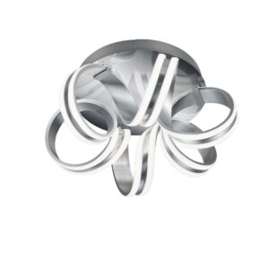 Carrera Plafonnier LED en métal en aluminium avec câbles réglables et variation d'intensité avec interrupteur mural D. 45cm