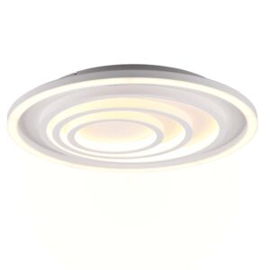 Kagawa Plafonnier LED Blanc Rond avec Télécommande Multifonction D.50Cm