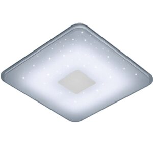 Samurai Plaf. LED Carré avec Télécommande Dimmer + Lumière Blanc Chaud/Froid L. 42
