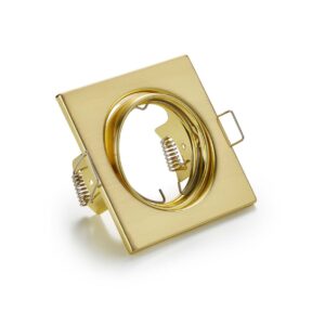 Jura Spot Encastrable Carré Orientable Or 8X8Cm