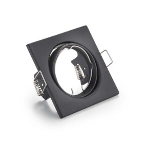 Jura Spot Encastrable Carré Orientable Noir Mat 8X8Cm
