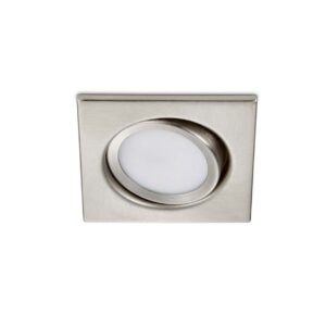 Rila Spot Encastrable LED Carré Orientable Acier 8cm x 8cm