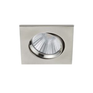 Pamir Projecteur Encastrable LED Carré Orientable en Acier Dimmable IP23 8,5cm x 8,5cm