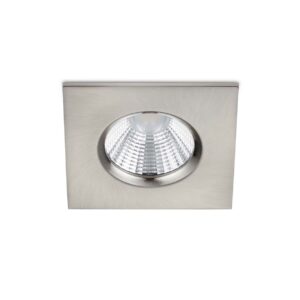 Zagros Spot Encastrable LED Carré en Acier Dimmable IP65 8,5cm x 8,5cm
