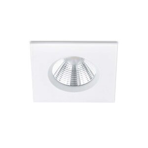 Zagros Spot Encastrable LED Carré Blanc Dimmable IP65 8,5cm x 8,5cm