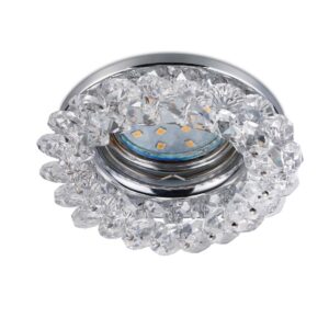 Dolomite Spot Encastrable en Cristal Rond Décoré D. 9cm