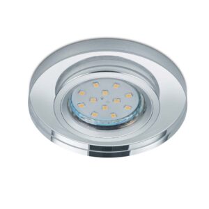 Pirin Spot Encastrable en Cristal Rond Effet Miroir D. 9cm