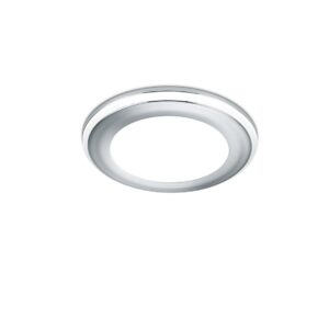 Aura Spot Encastrable en Plastique Chromé avec Triple Allumage Indépendant D. 8,2Cm