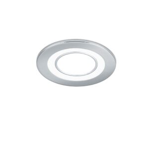 Core Spot encastrable en plastique chromé avec triple allumage indépendant D. 8,2 cm