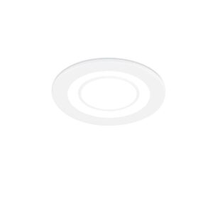 Core Spot Encastrable en Plastique Blanc Satiné Triple Allumage Indépendant D. 8,2 cm