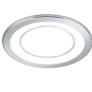 Core Spot Encastrable en Plastique Chromé Triple Allumage Indépendant D. 14,5Cm