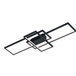 Thiago Plafonnier LED Anthracite 3 Rectangles avec technologie "Wiz" multifonction L. 104 cm