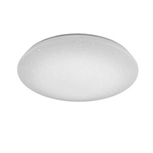 Charly Plafonnier Led Avec Contrôle Intelligent, Multiples Fonctions "Wiz", Diffuseur Effet Ciel Étoilé D. 50Cm