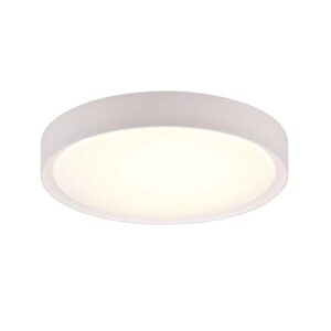 Clarimo Plafonnier LED Salle de Bain avec Bord Blanc D.33