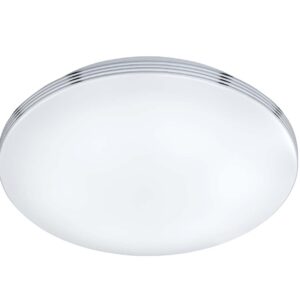 Plafonnier LED pour salle de bain avec variateur. Avec bordure en chrome, diamètre 35.