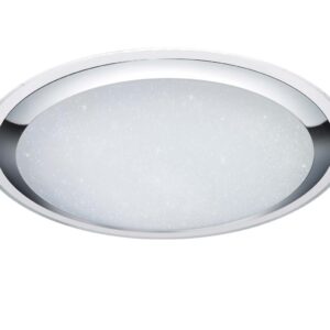 Miko Plaf.Led Ronde Diff. Effet Ciel Étoilé Variateur Avec Télécommande Lumière Chaude/Froide D. 85Cm