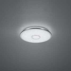 Osaka Plafonnier LED rond effet ciel étoilé avec télécommande. De 3 000K à 6 000K. Diamètre de 42 cm.